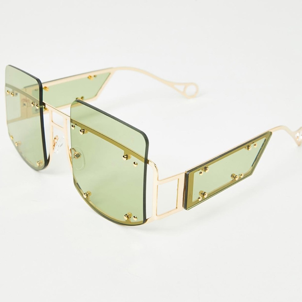 Brand inspired “Lime Cyber Martini Sunglasses”!
